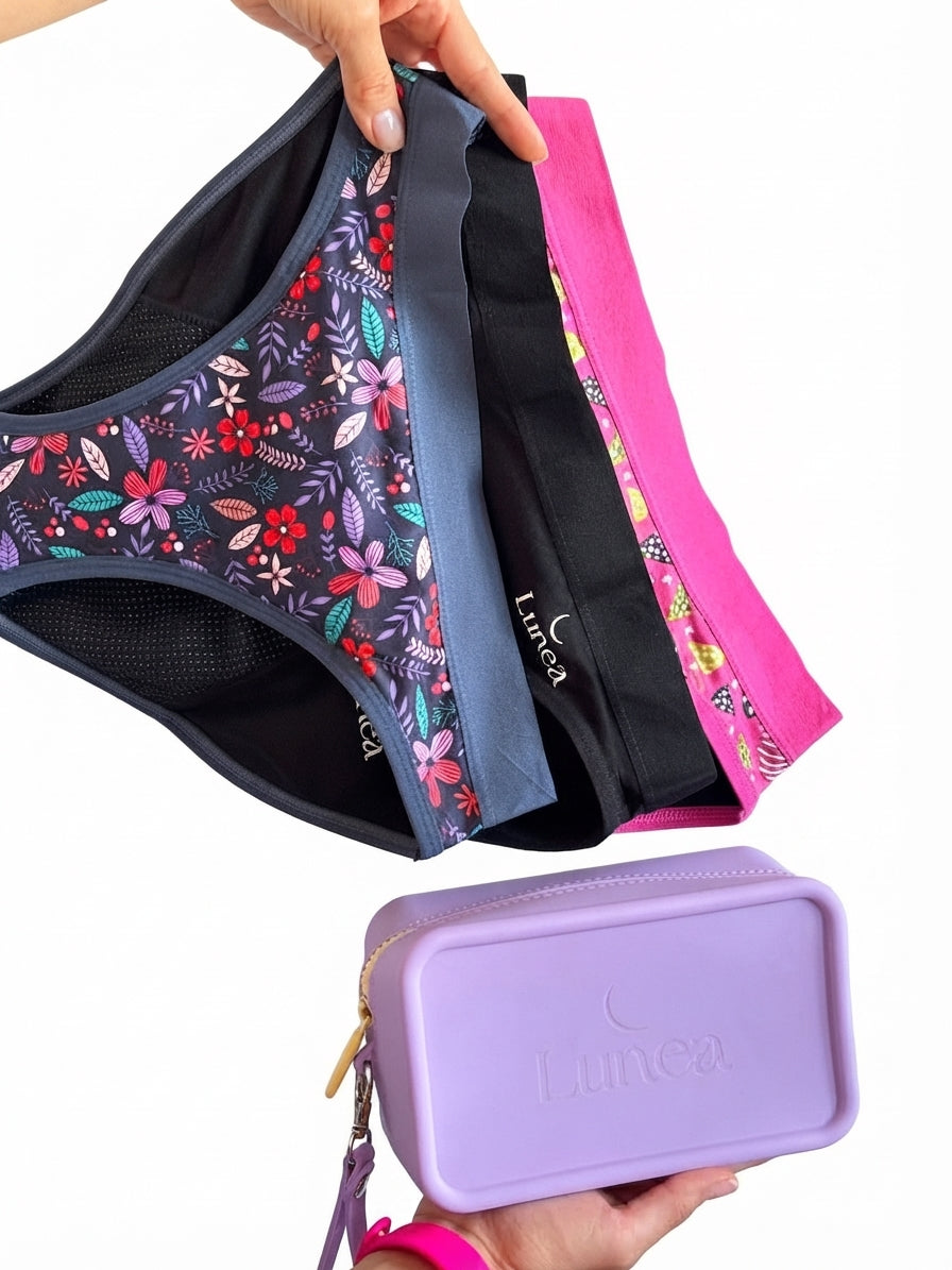 Kit Neceser Impermeable + Braga Menstrual